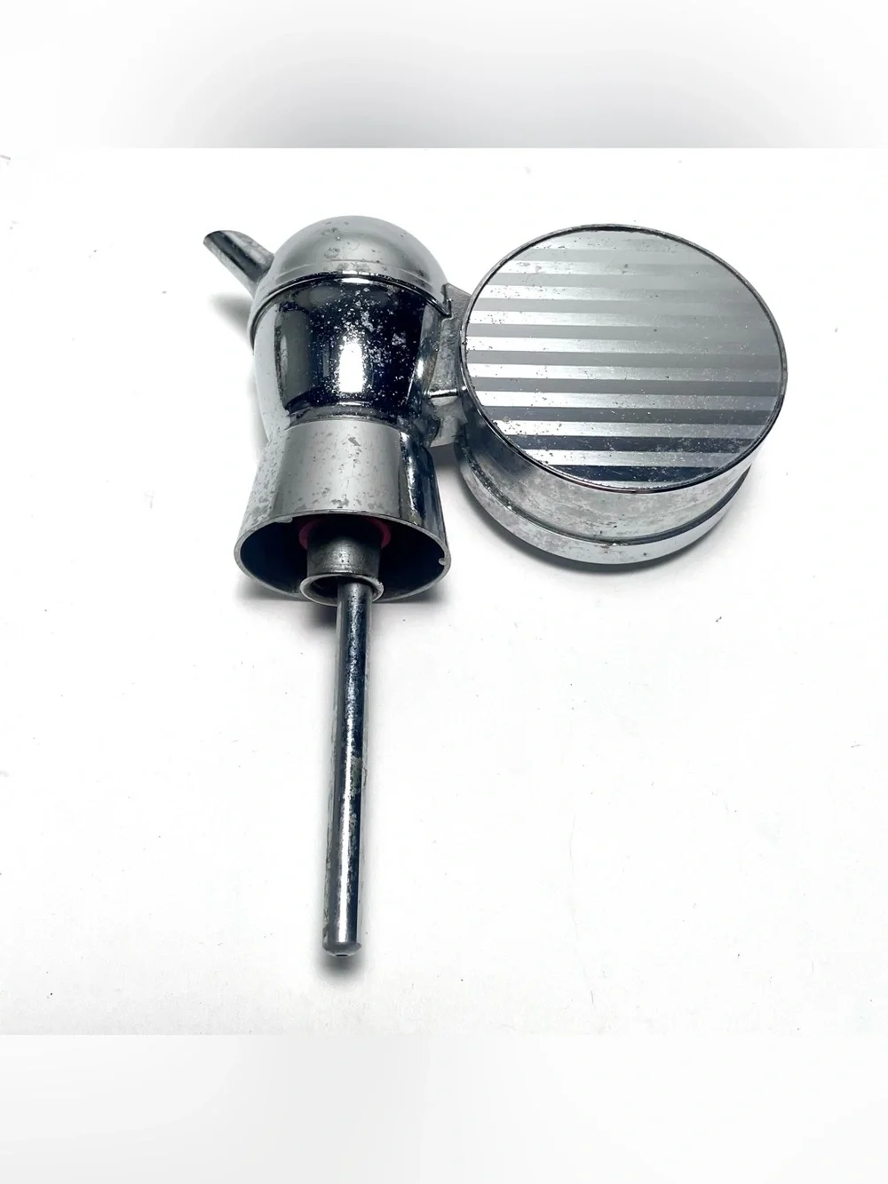 Vintage Art Deco Musical Bottle Pourer How Dry I Am Wind Up Music Box Barware